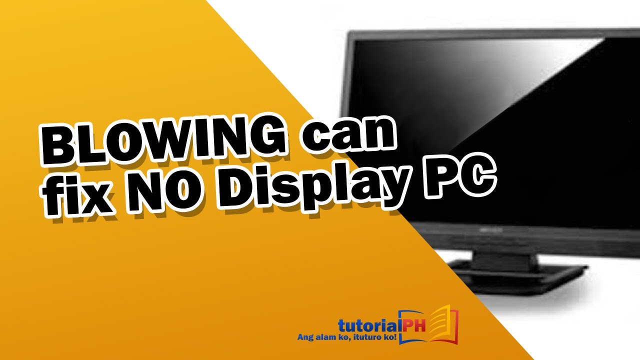 No Display or No Signal on Computer Monitor - YouTube
