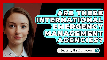 Are There International Emergency Management Agencies? - SecurityFirstCorp.com