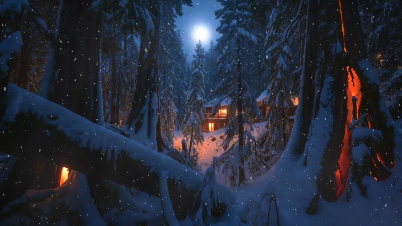 Fall Into Deep Sleep ✦ Snow Ambience with Relaxing Sleep Music for Insomnia