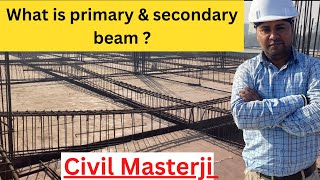 What is Primary beam & Secondary beam ? 👷        #civilengineering#construction