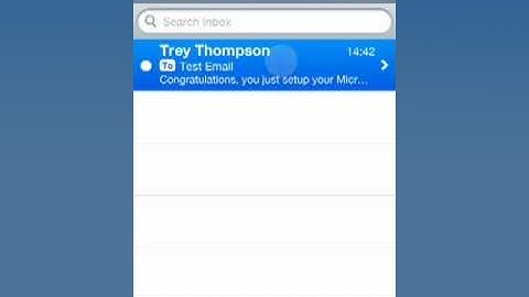 Microsoft Exchange on iPhone