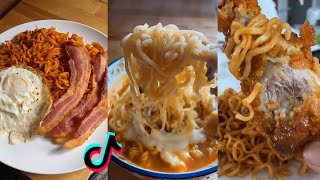 Cooking Instant Ramen Noodles | Tiktok Food Compilation