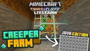 Minecraft Java: Fastest Creeper Farm 1.17.1 || 3000+ Gunpowder Per Hour || Compact Gunpower Farm! ||