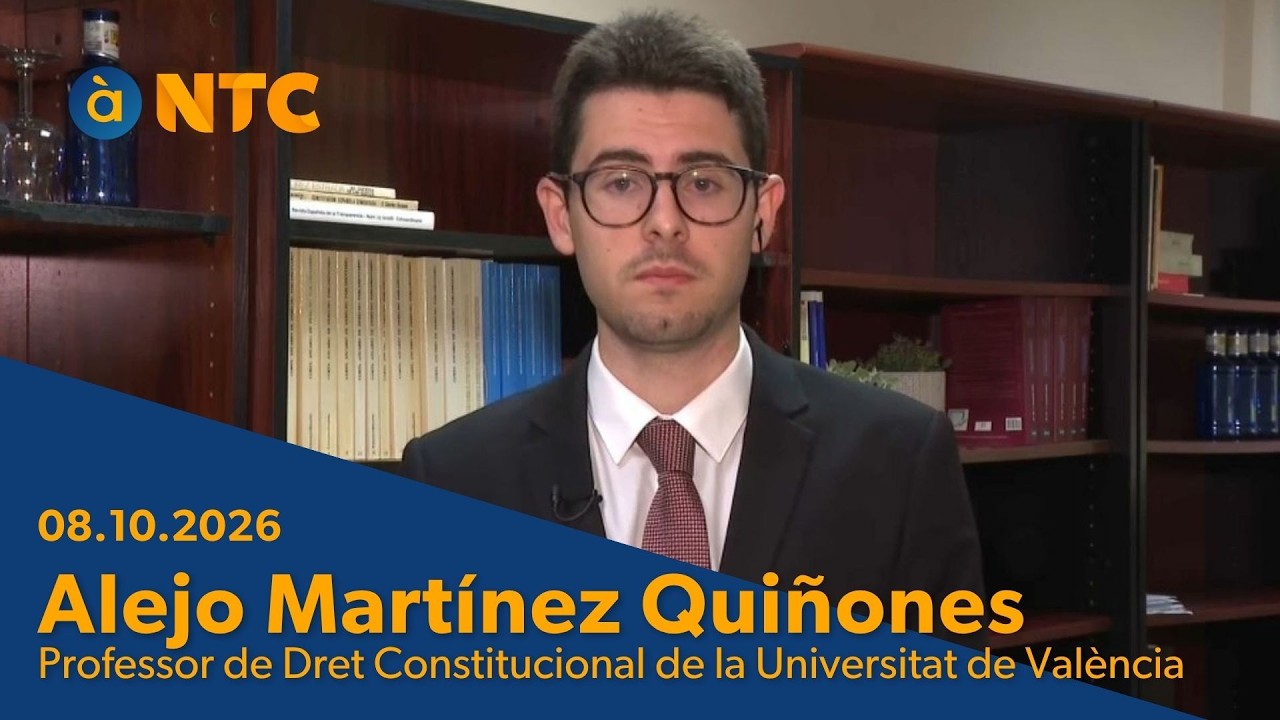 08.10.2026 | Entrevista Alejo Martínez Quiñones, professor de Dret Constitucional