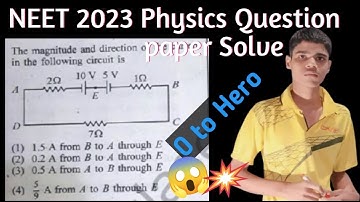 NEET 2023 Paper Discussion and Solutions neet 2023 physics paper discussion neet 2023 answer key