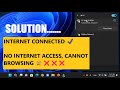 Internet wifi connected secured but no internet access tidak bisa browsing