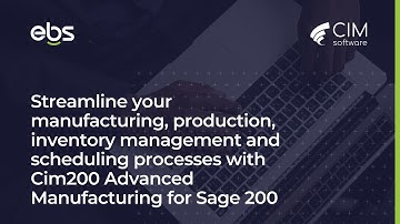 Advanced Manufacturing Solution for Sage 200 Professional