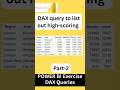 DAX query to list out high-scoring