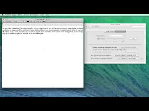 OS X 10.9 : Mavericks. Dictée améliorée, la reconnaissance vocale hors ligne et en français.
