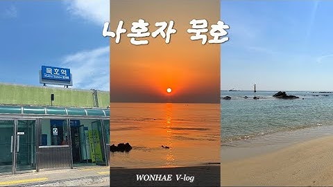 [V-log] 퇴사 후 나홀로 1박2일 묵호여행 | 하평해변 | 도야하우스 | 끝내주는 오션뷰 숙소 | 책방균형