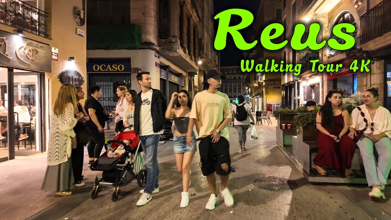 Reus by Night 🌙 | Sunday Walk in Spain  Catalonia (June Walk)