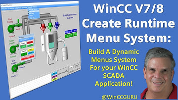 WinCC SCADA : Create Runtime Menus for Screens and applications #WinCCGURU