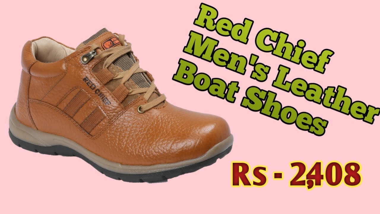 Red Chief Men's Leather Boat Shoes 