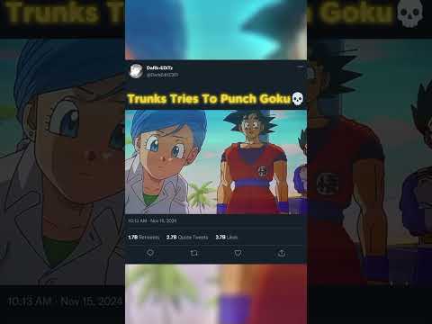 Future Trunks Tries To Punch Goku Anime Goku Dbs Dbz Shorts Trendinganime Amvedit Amv Viral