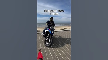 elephant turn trick | bike stunt | bmw gs1200 #bikelover #bikestunt #bmwgsadventure #ytshorts