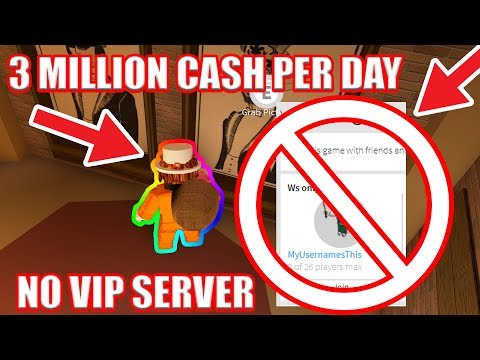 no vip server fastest way to get jailbreak cash roblox