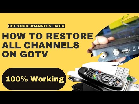 How To Restore All Channels Back On GOtv Decoder // GOtv Channels