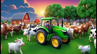 Old Macdonald Had A Farm Animal Parade English Nursery Rhyme Kids Songs Baby Music