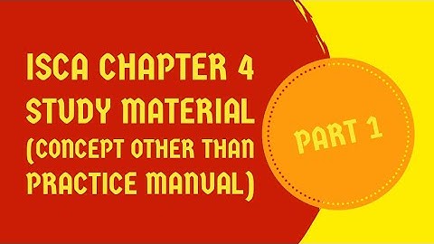 Ca final ISCA chapter 4 study material part 1