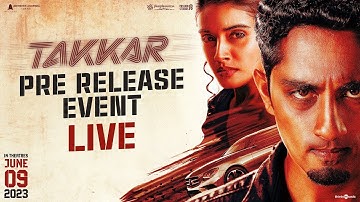 Takkar Movie Pre Release Event | Siddharth | Divyansha Kaushik | Karthik G Krish | Yogi Babu