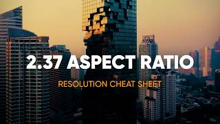 2.37:1 Aspect Ratio Cheat Sheet (Ultrawide)