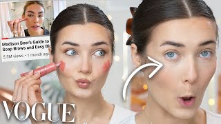I Followed Madison Beer's VOGUE Makeup Routine... *I'M OBSESSED*