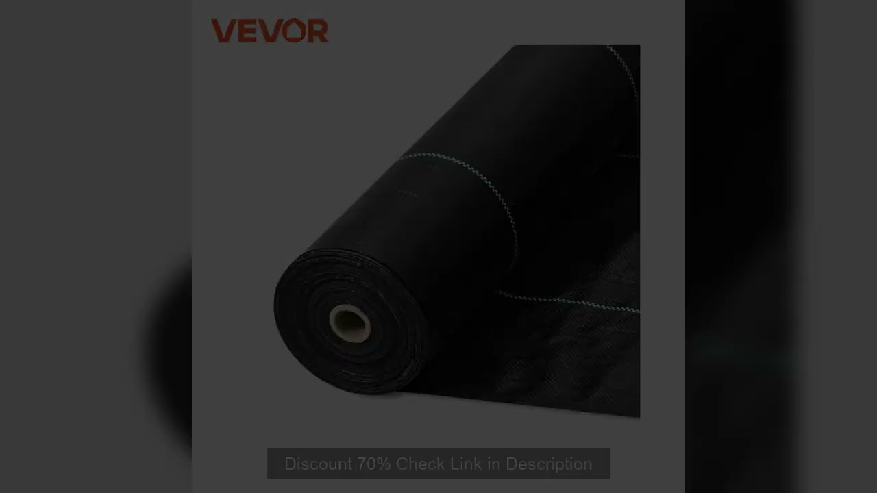 VEVOR 3FTx50FT Premium Heavy Duty Weed Barrier Landscape Fabric 3.2OZ Woven Geotextile Fabric Under