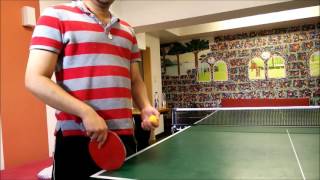 Ma long heavy backspin serve (Ghost Serve)  contact explanation