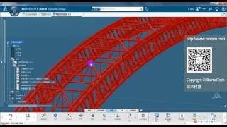 Parameterized BIM model for arch bridge with CATIA