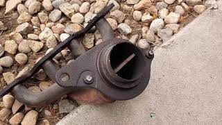 Project Em2 civic: cat and midpipe installed