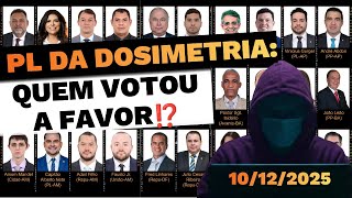 PL da Dosimetria (PL 2162/2023): veja como votaram os deputados e partidos na Câmara dos Deputados!