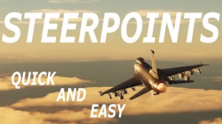 How To Set Steerpoints In Flight