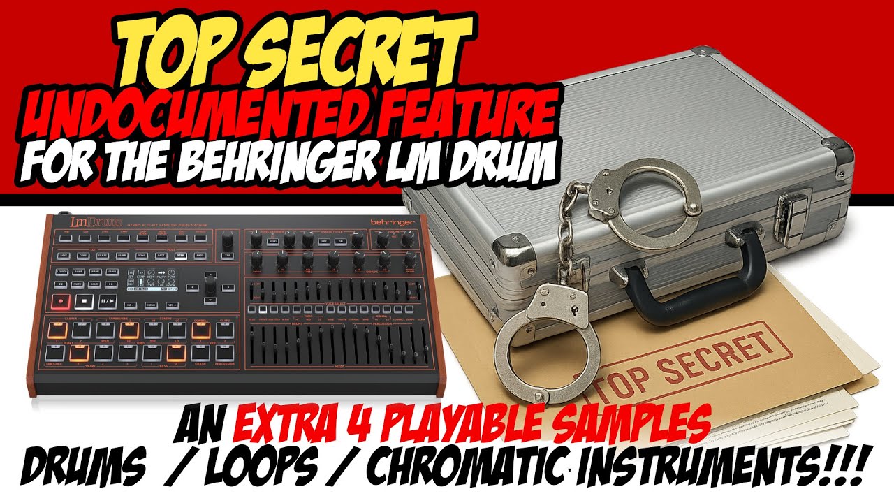 Behringer LM Drum : Top Secret Undocumented Feature Play Extra Instruments / Drums / Loops