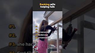 Ranking Wife Helping Fails #shorts