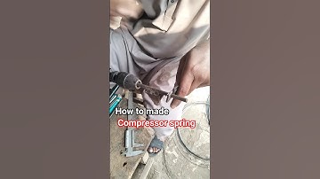 Thin Wire Compression Spring Making on Drill Machine | Pressure Spring Tutorial#wireworks #textile .