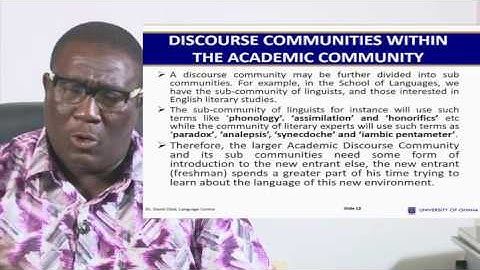 UGRC 110: SESSION 1 - NATURE OF ACADEMIC WRITING  -