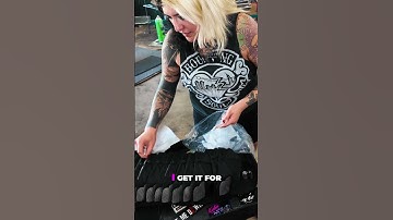 Making hats and beanie full video in channel! #punk #kaosmerch #screenprinting