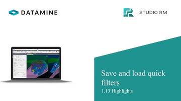 Studio RM   Save and load quick filters