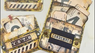 Ink, Stained Grunge Challenge - Mid week inspiration W2 - Grungy Stacking Pockets