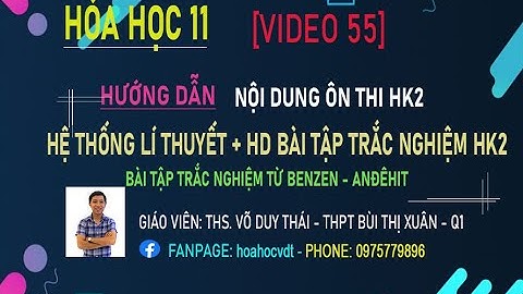 Bài tập trắc nghiệm benzen có đáp án