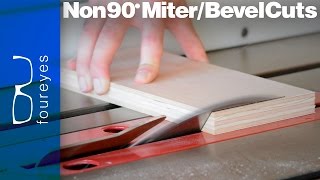 How To Make Miter/Bevel joints that aren't 90 degrees - Woodworking Tips