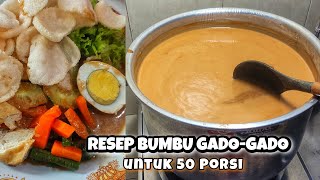 RESEP BUMBU GADO-GADO YANG ENAK DAN LEGIT 50 PORSI | KHAS JAWA TIMUR