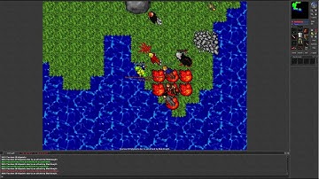 Tibia 7.4 (Knight and Mage PK around Swamp Troll cave in Venore, many frags)