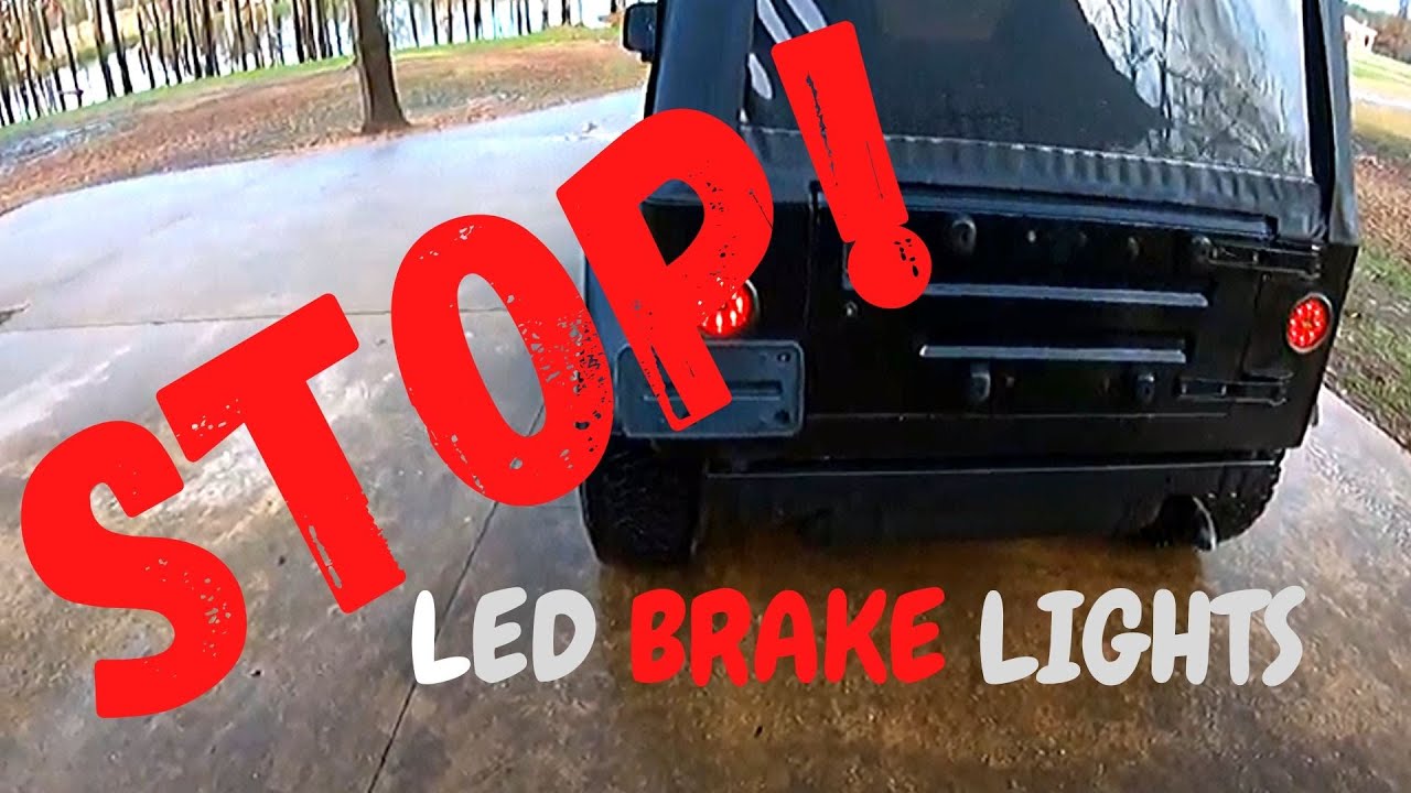 97 Jeep Wrangler Round Tail Lights! (Flush Mount) YouTube