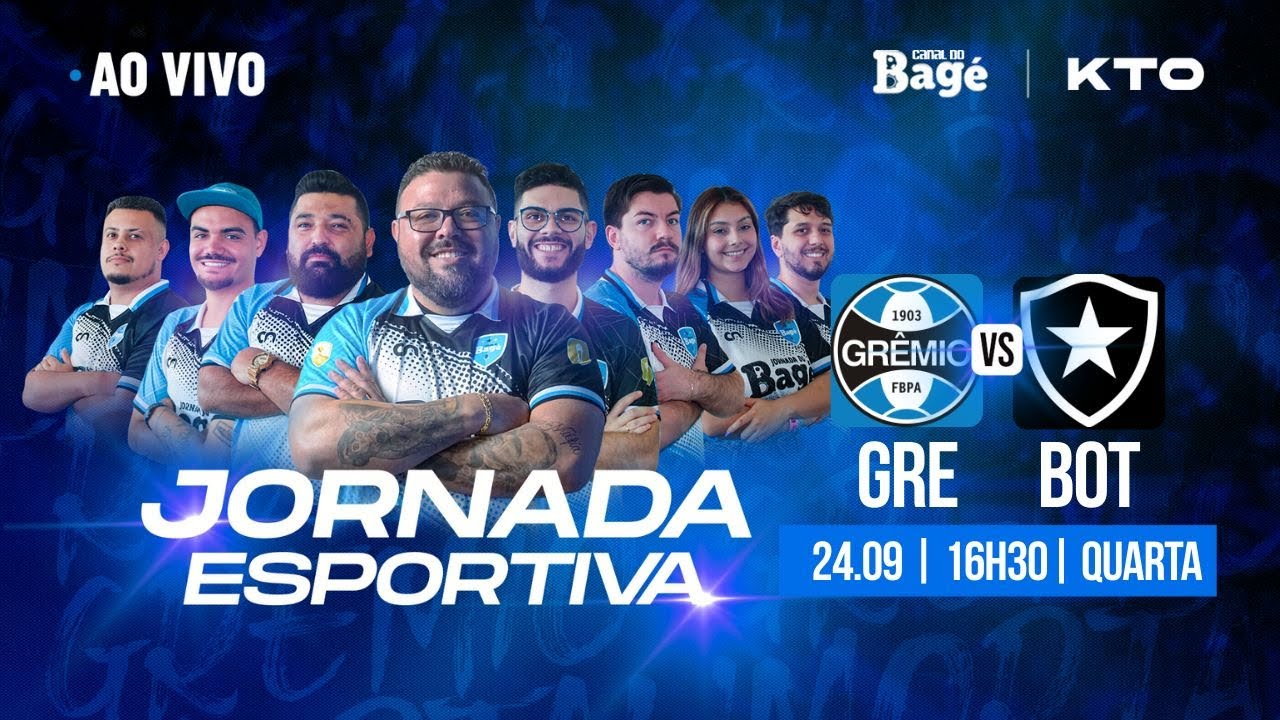 AO VIVO-JORNADA DO BAGÉ-GRÊMIO X BOTAFOGO [DIRETO DA ARENA]