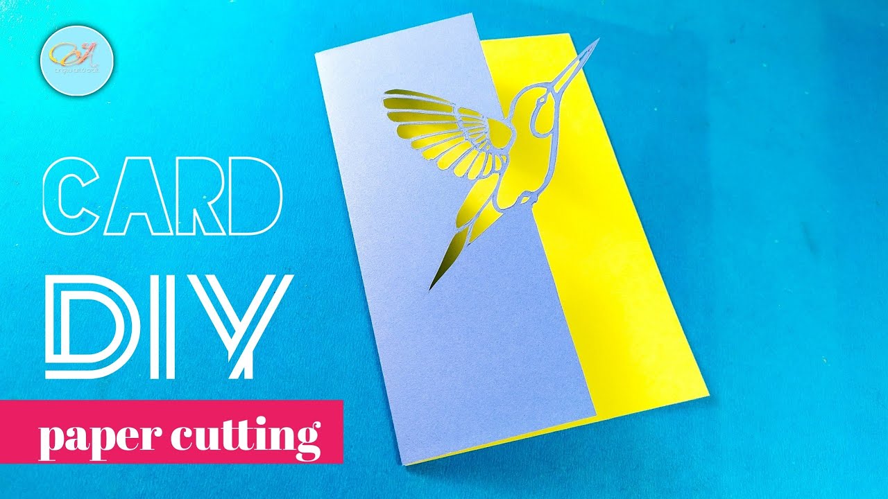 DIY PAPER CUTTING ART BEAUTIFUL CARD MAKING IDEA YouTube