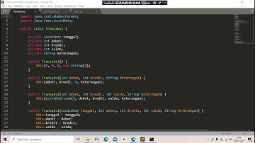 Proses Eksekusi Tugas 6 (Aplikasi Pencatatan Keuangan)