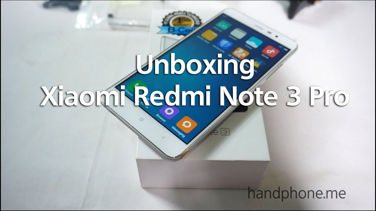 Unboxing Xiaomi Redmi Note 3 Pro 