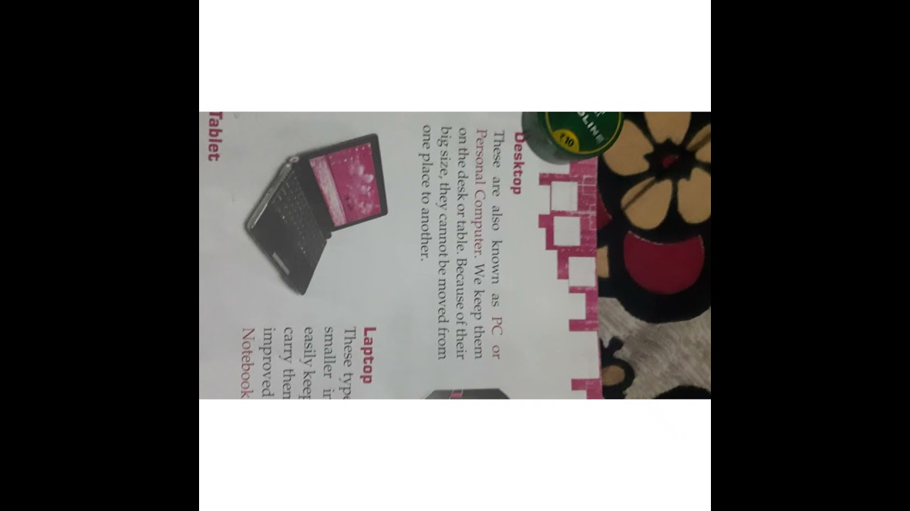 Class Three Subject Computer 1st Ch... Know Your Computer.