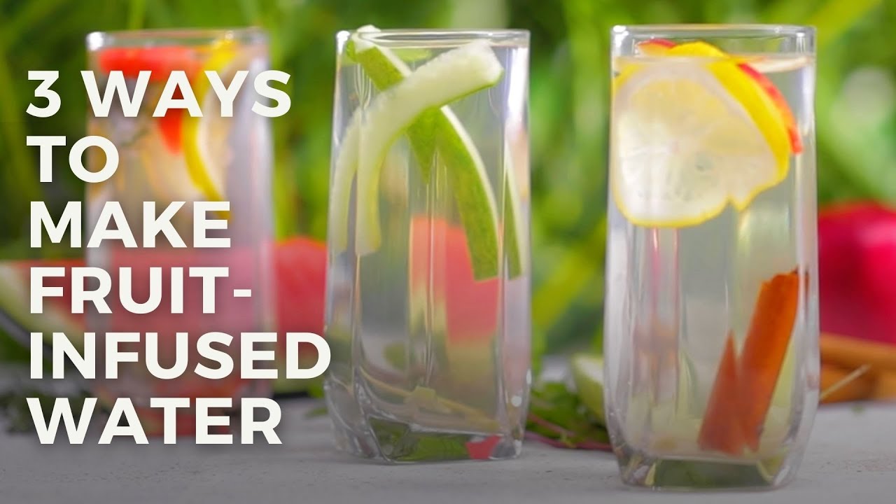 3 Ways Infused Water | Cucumber Ginger, Watermelon Rosemary, Apple Cinnamon | ताज़गी के लिये पानी | India Food Network